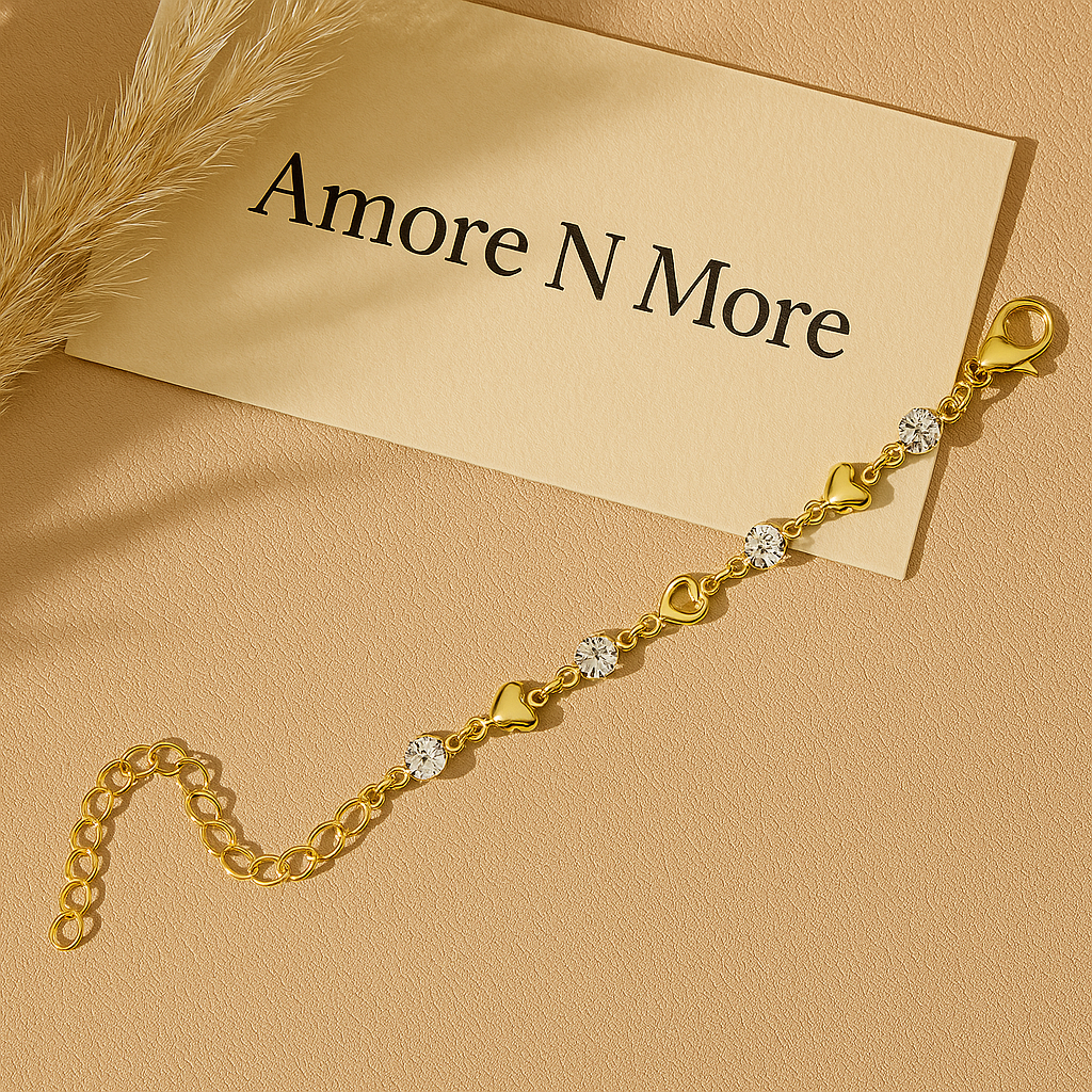 Aurora Heart Crystal Bracelet - Elegant Healing Jewelry for Love and Positivity - AmoreNmore