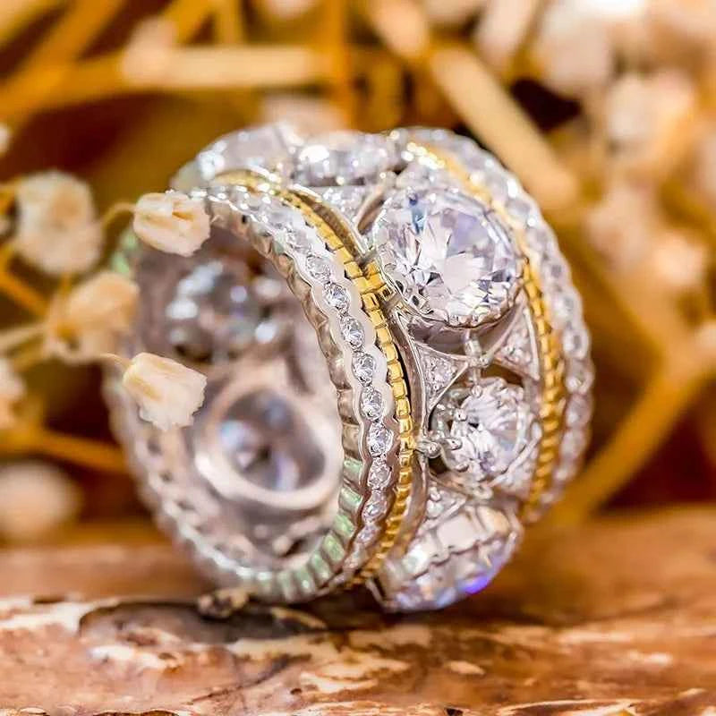 Eternal Grace Dual-Tone Statement Ring