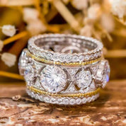 Eternal Grace Dual-Tone Statement Ring