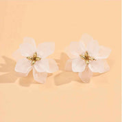 Frosted Magnolia Studs