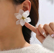 Frosted Magnolia Studs