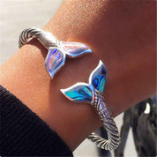 Mystic Ocean Whale Tail Bangle