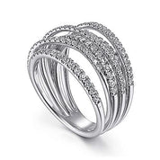 Eternal Shine Multi-Row 925 Silver Band Ring - AmoreNmore