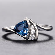 Azure Whisper Sapphire Ring