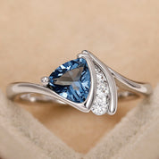 Azure Whisper Sapphire Ring