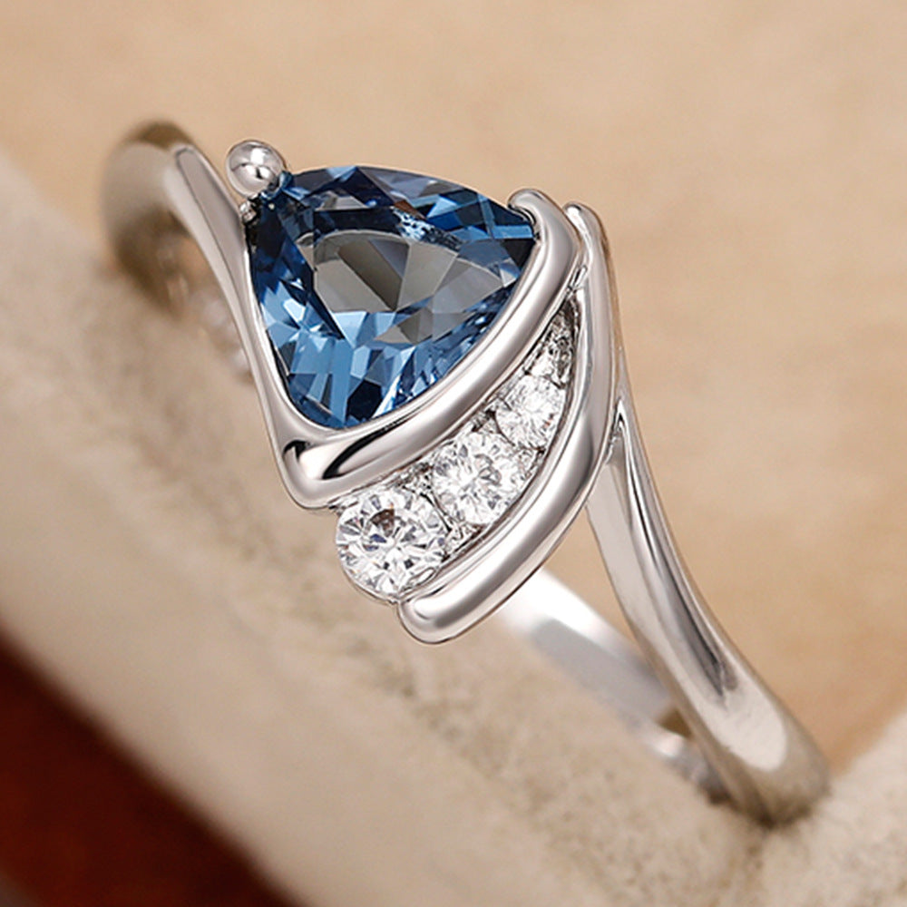 Azure Whisper Sapphire Ring