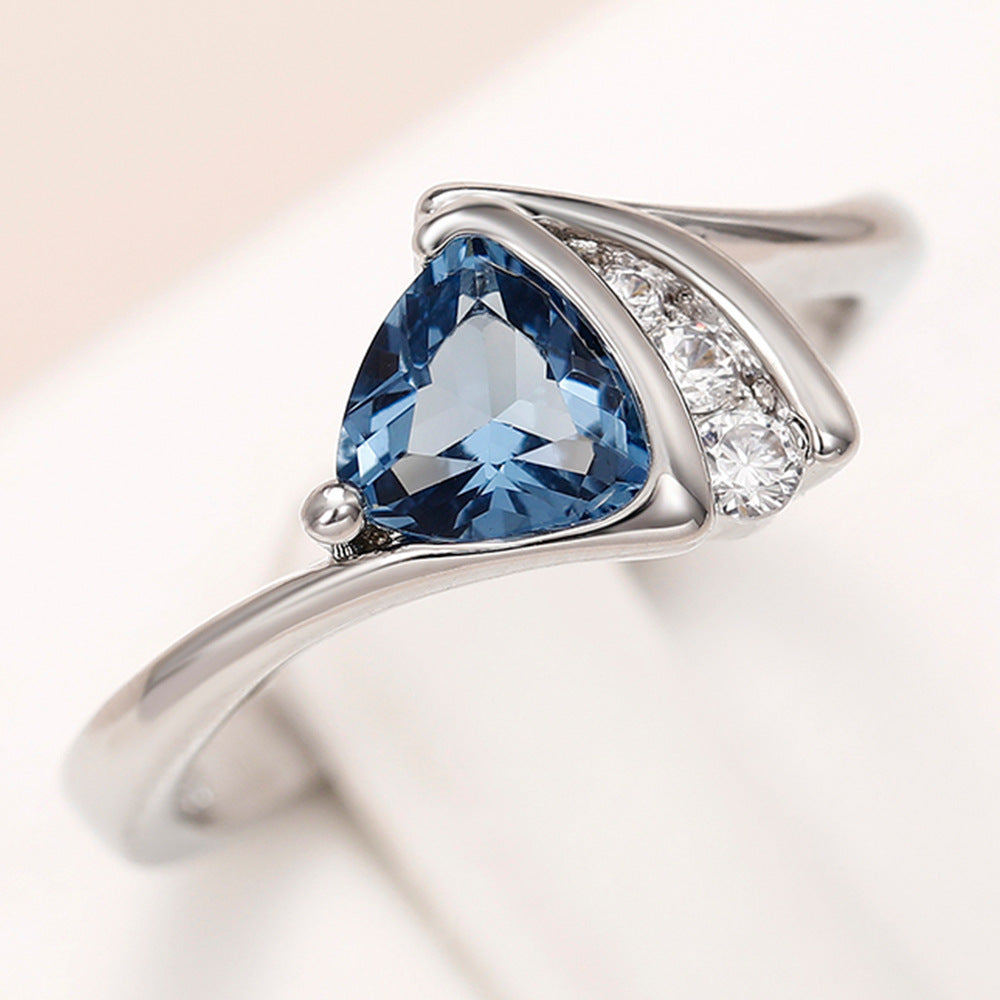 Azure Whisper Sapphire Ring