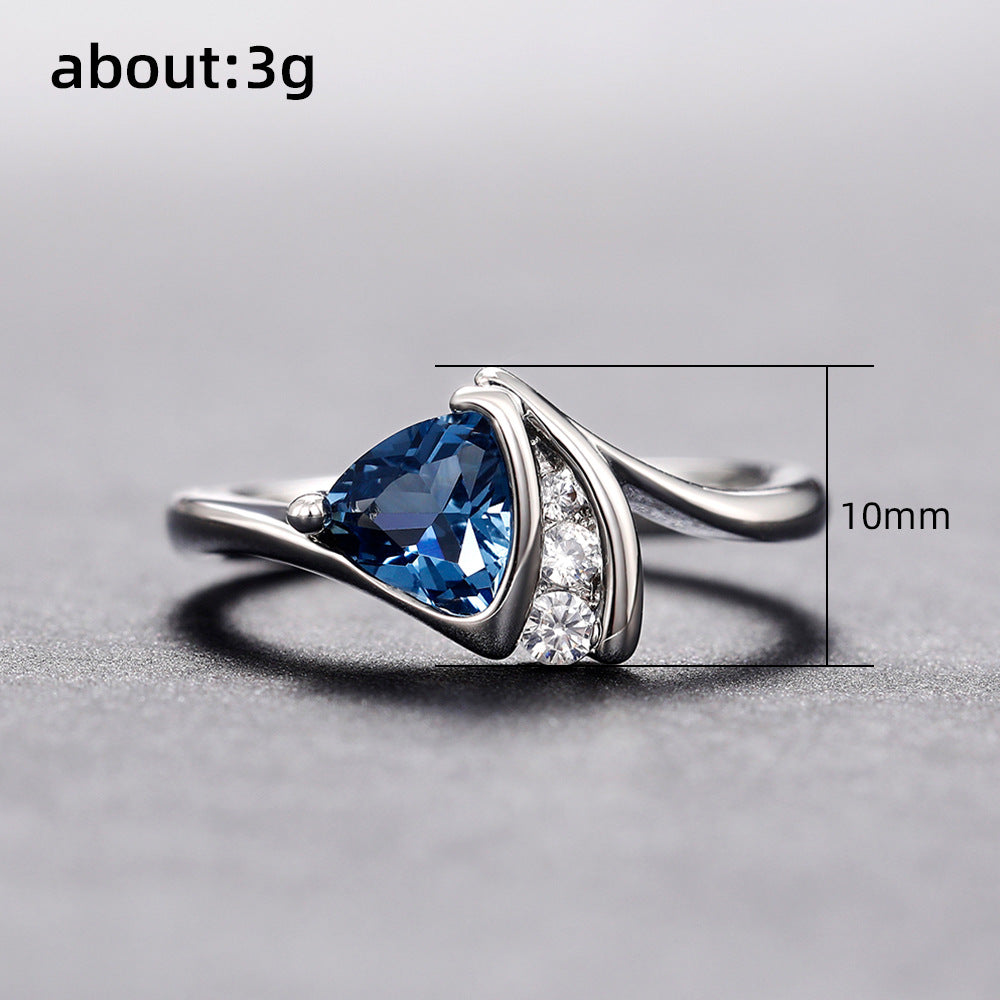 Azure Whisper Sapphire Ring
