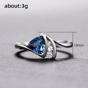 Azure Whisper Sapphire Ring