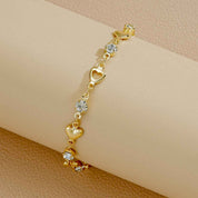 Aurora Heart Crystal Bracelet - Elegant Healing Jewelry for Love and Positivity - AmoreNmore