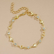 Aurora Heart Crystal Bracelet - Elegant Healing Jewelry for Love and Positivity - AmoreNmore