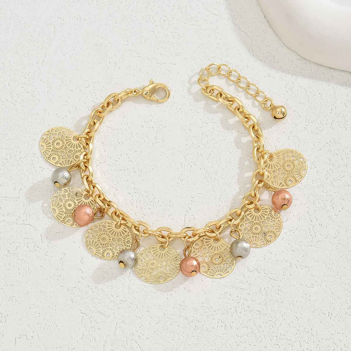 Golden Breeze Charm Anklet