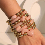 Blush Harmony Beaded Bracelet Set for Effortless Style and Elegance - AmoreNmore