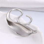 Glam Orbit Twin 925 Silver / 18K Gold Plated Adjustable Ring - AmoreNmore