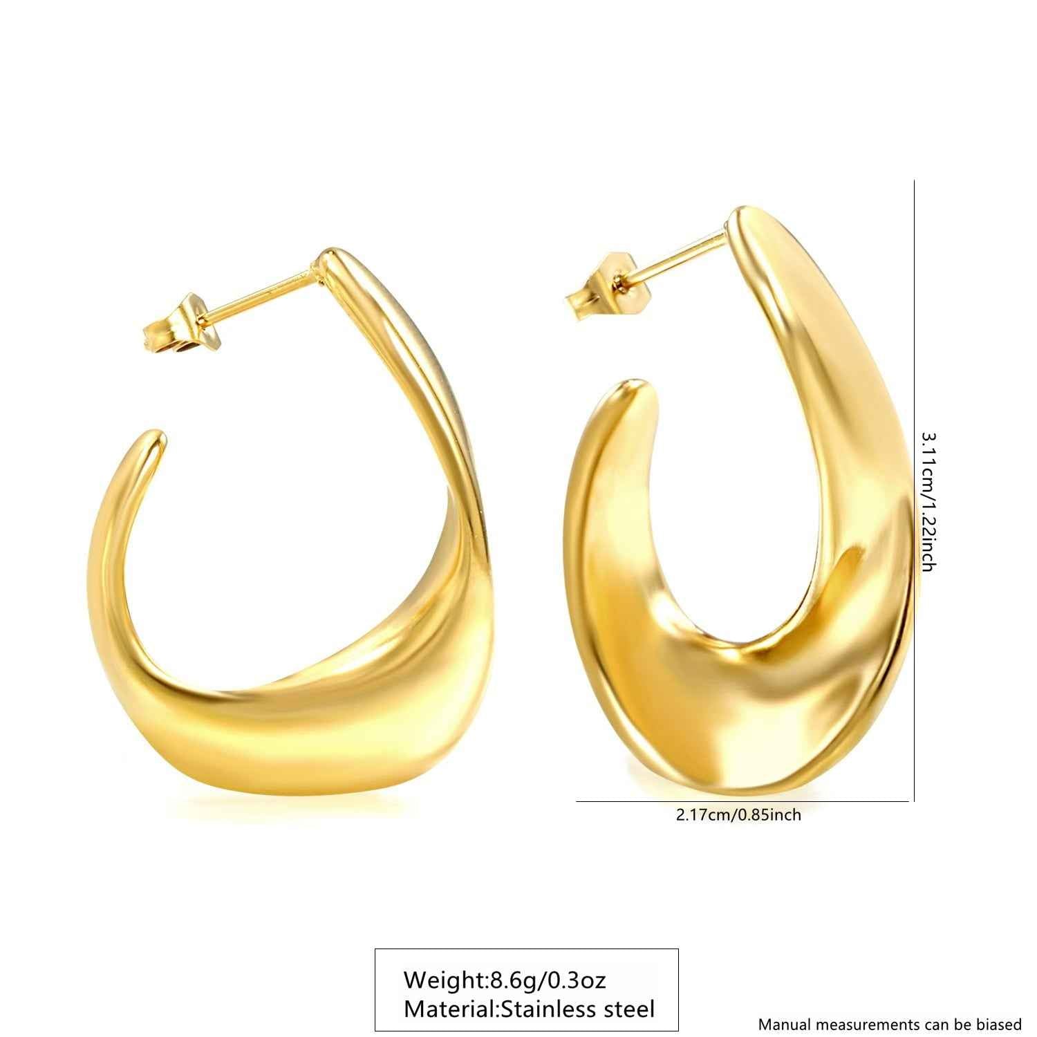 Eclipse Luxe Hoop Studs