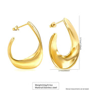 Eclipse Luxe Hoop Studs