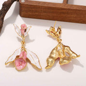 Blush Lily Bloom Earrings - Elegant Floral Jewelry for Every Occasion - AmoreNmore