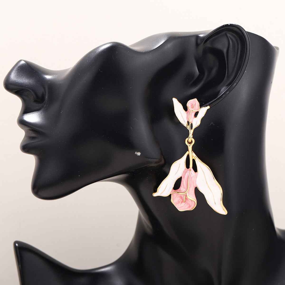 Blush Lily Bloom Earrings - Elegant Floral Jewelry for Every Occasion - AmoreNmore