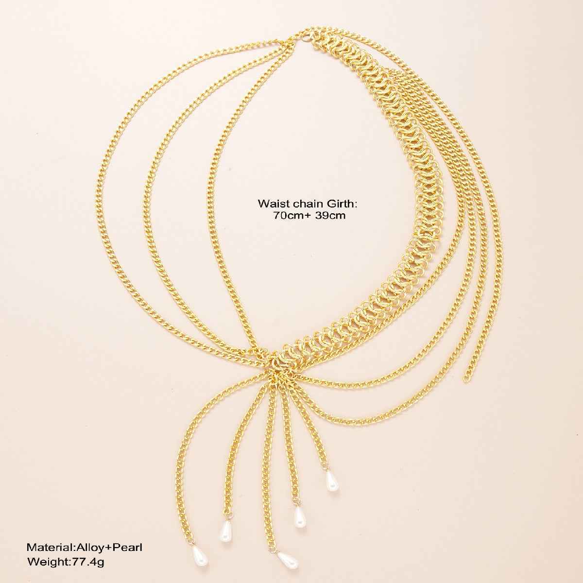 Gilded Cascade Waist Chain