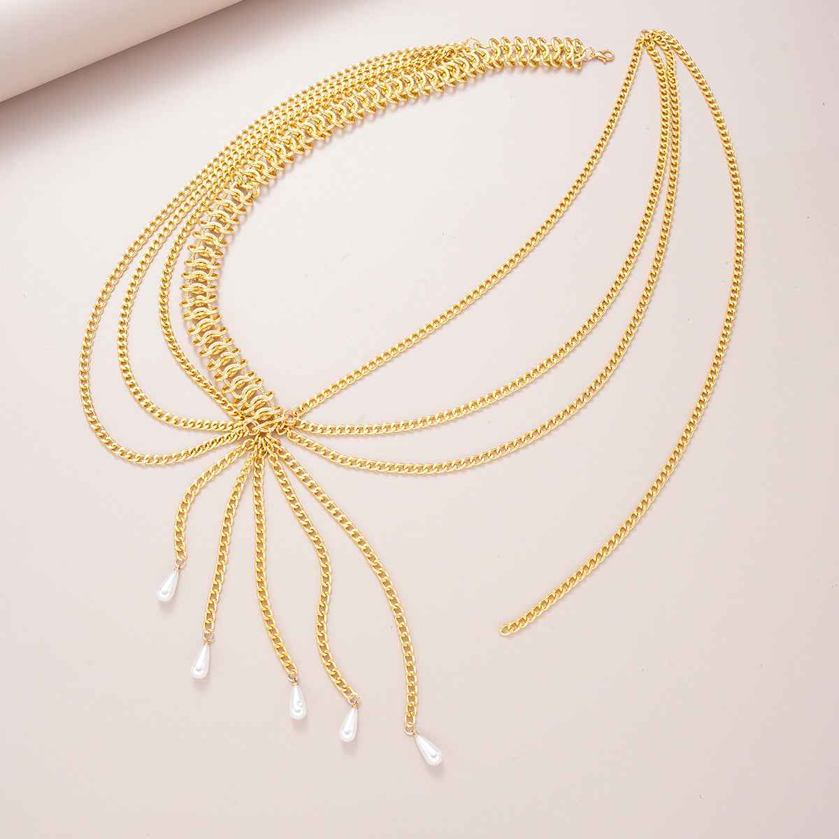 Gilded Cascade Waist Chain