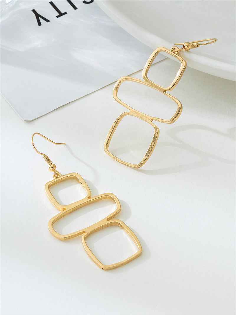Gilded Harmony Drop Earrings