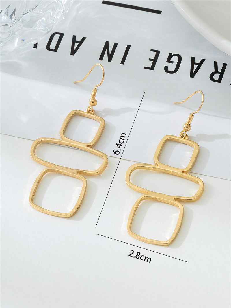 Gilded Harmony Drop Earrings