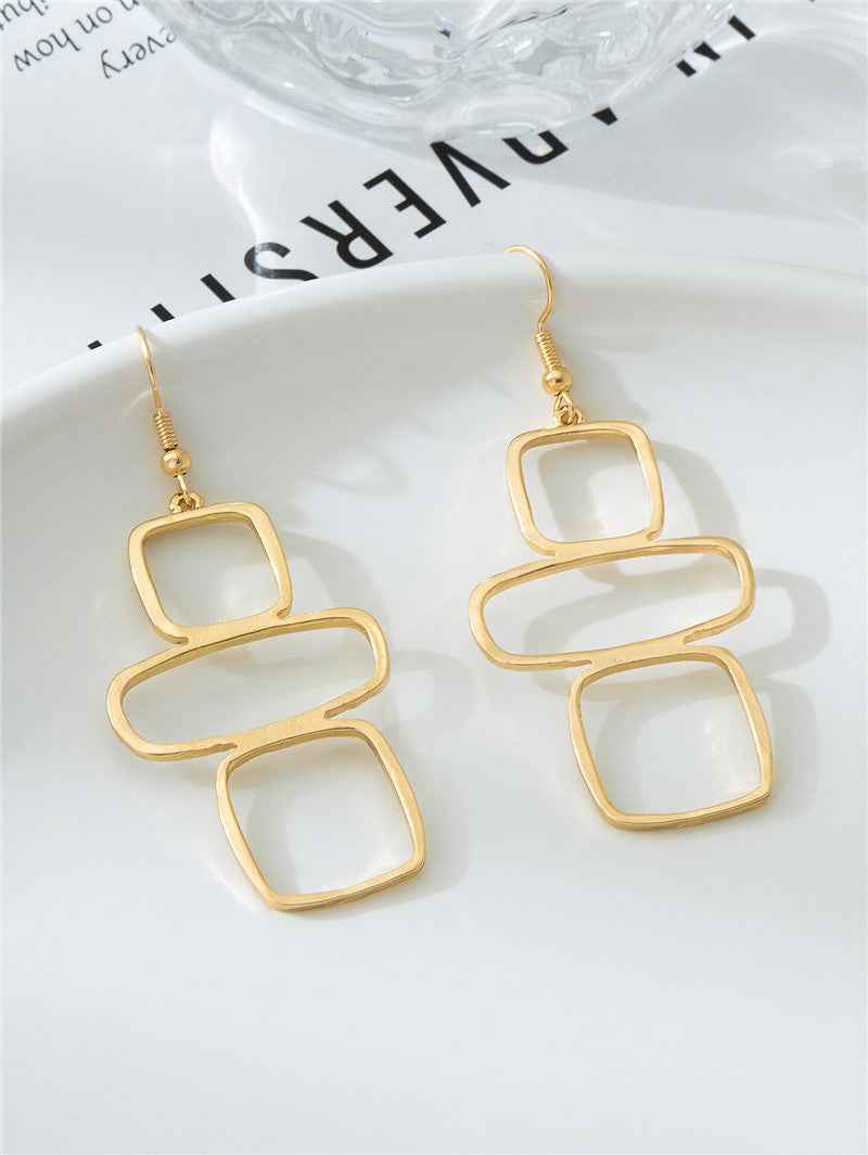 Gilded Harmony Drop Earrings