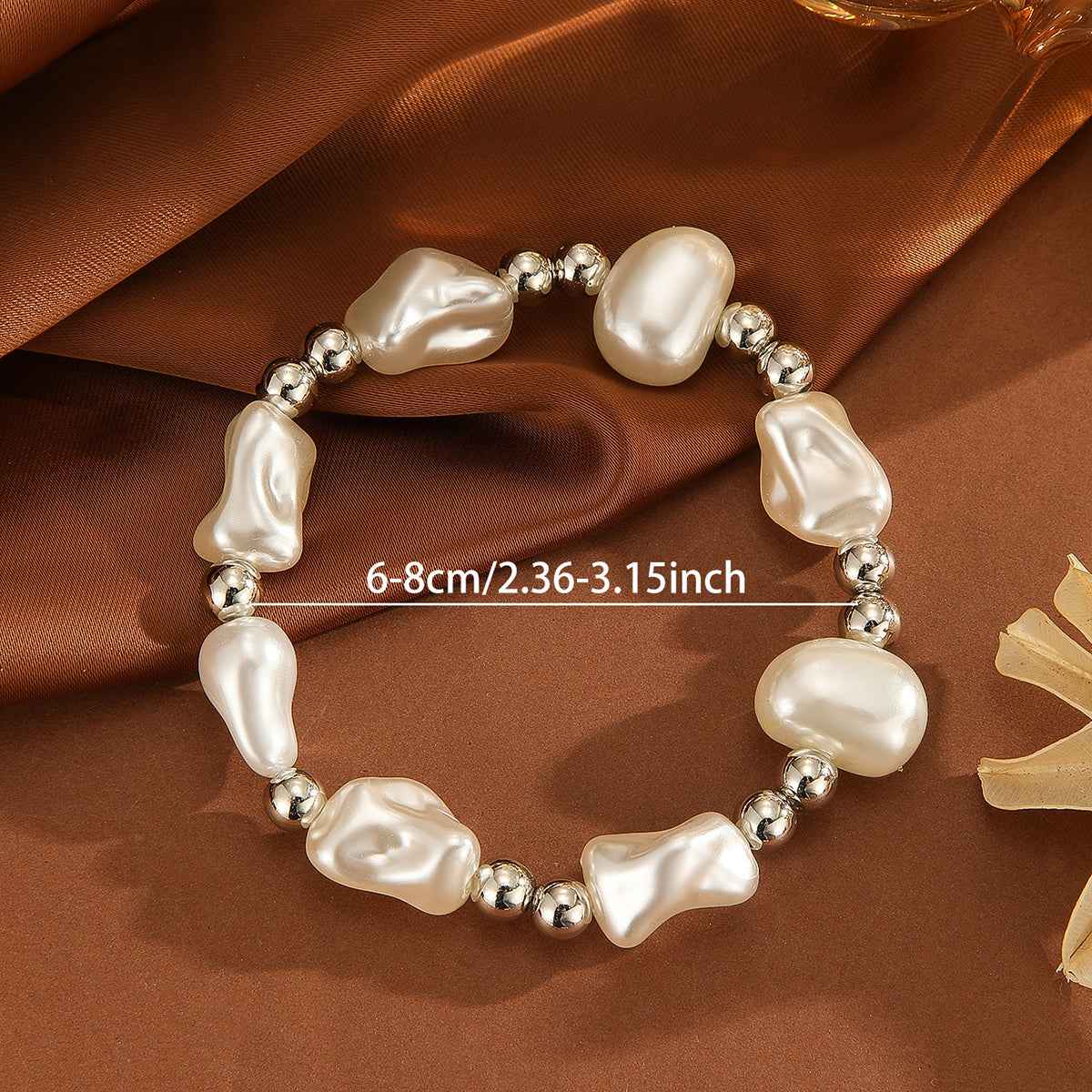 Baroque Luxe Pearl Stretch Bracelet for Elegant Style and Comfort - AmoreNmore