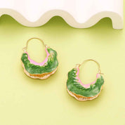 Aurora Swirl Hoop Earrings - Elegant Twisted Design for a Chic Look - AmoreNmore