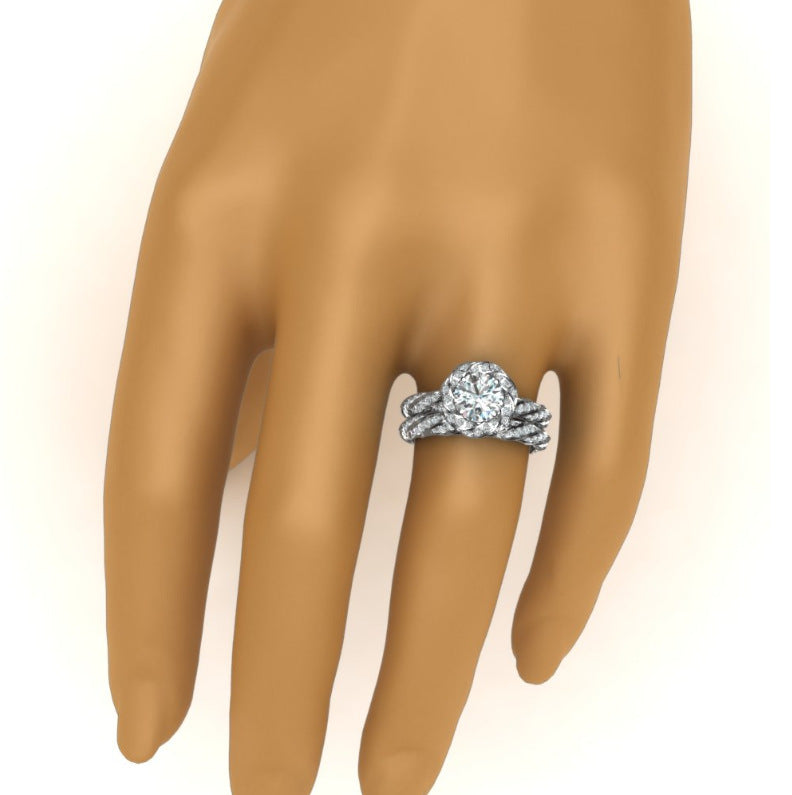 Eternal Radiance Twine Ring