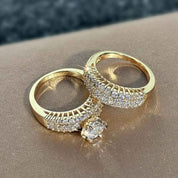 Eternal Lumina Dual Band Ring