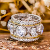 Eternal Grace Dual-Tone Statement Ring