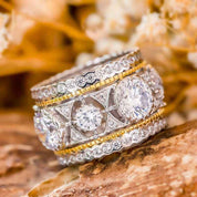 Eternal Grace Dual-Tone Statement Ring