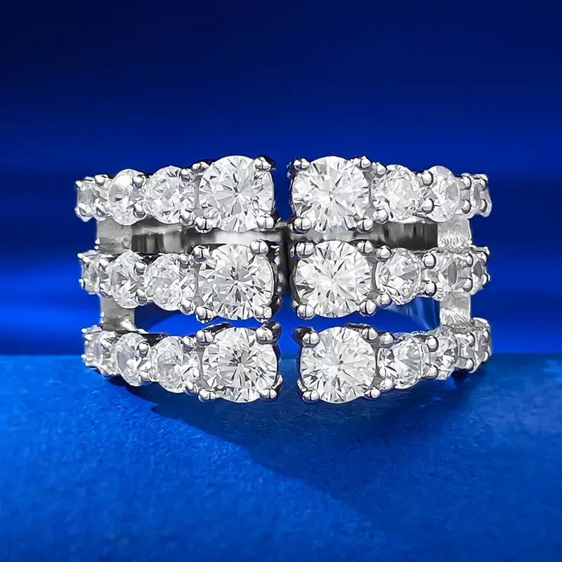 Celesté Luxe Multi-Row Statement Ring