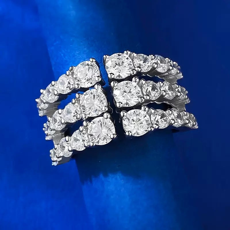 Celesté Luxe Multi-Row Statement Ring