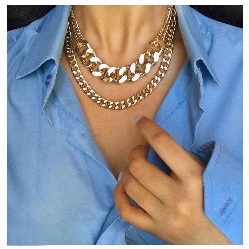 Bold Luxe Dual-Layer Chain - AmoreNmore