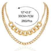 Bold Luxe Dual-Layer Chain - AmoreNmore