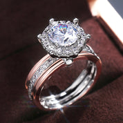 Celestia Radiant Dual Band Ring