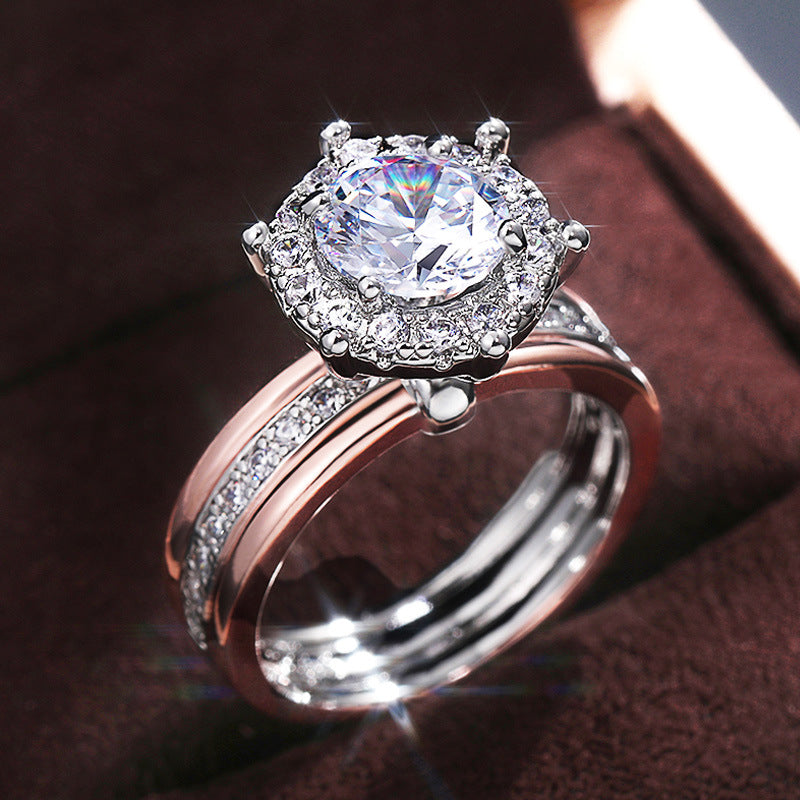 Celestia Radiant Dual Band Ring