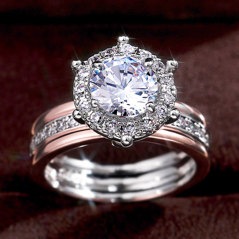 Celestia Radiant Dual Band Ring