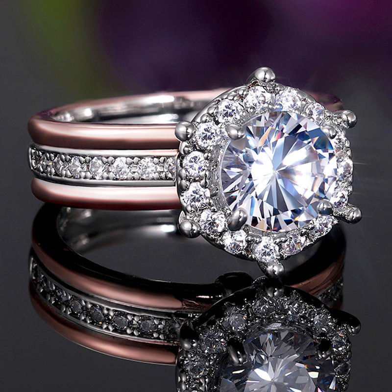 Celestia Radiant Dual Band Ring