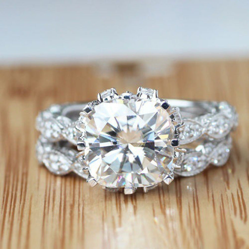 Regal Crown 925 Silver plated Ring - AmoreNmore