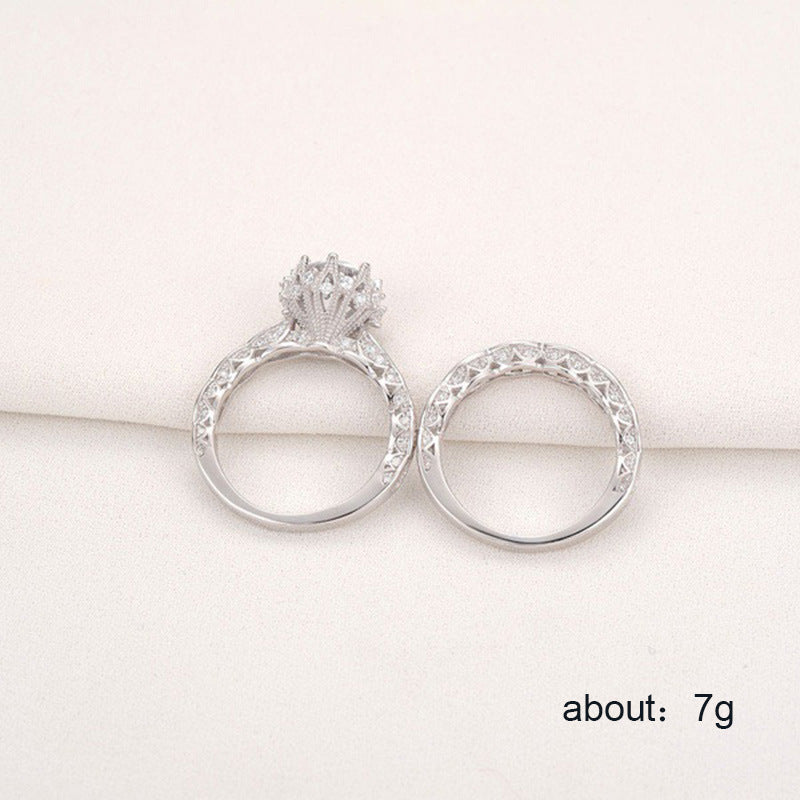Regal Crown 925 Silver plated Ring - AmoreNmore