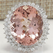 Blush Radiance Crown 925 Silver Plated Ring - AmoreNmore