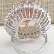 Blush Radiance Crown 925 Silver Plated Ring - AmoreNmore