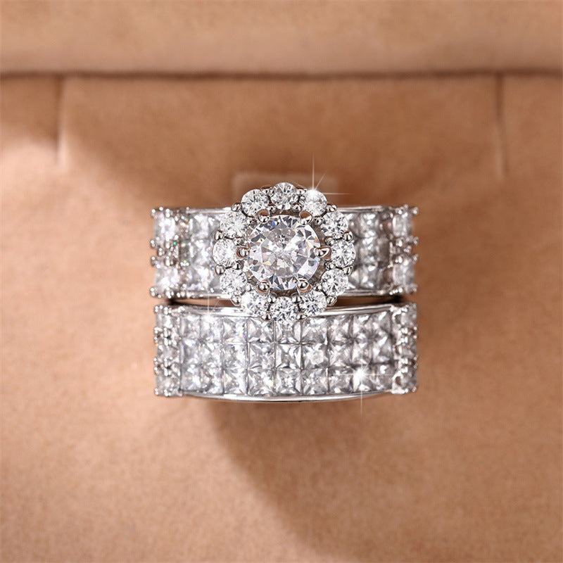 Celestial Grandeur Dual Halo Ring