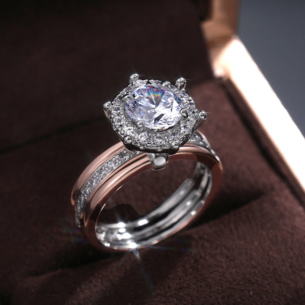 Celestia Radiant Dual Band Ring