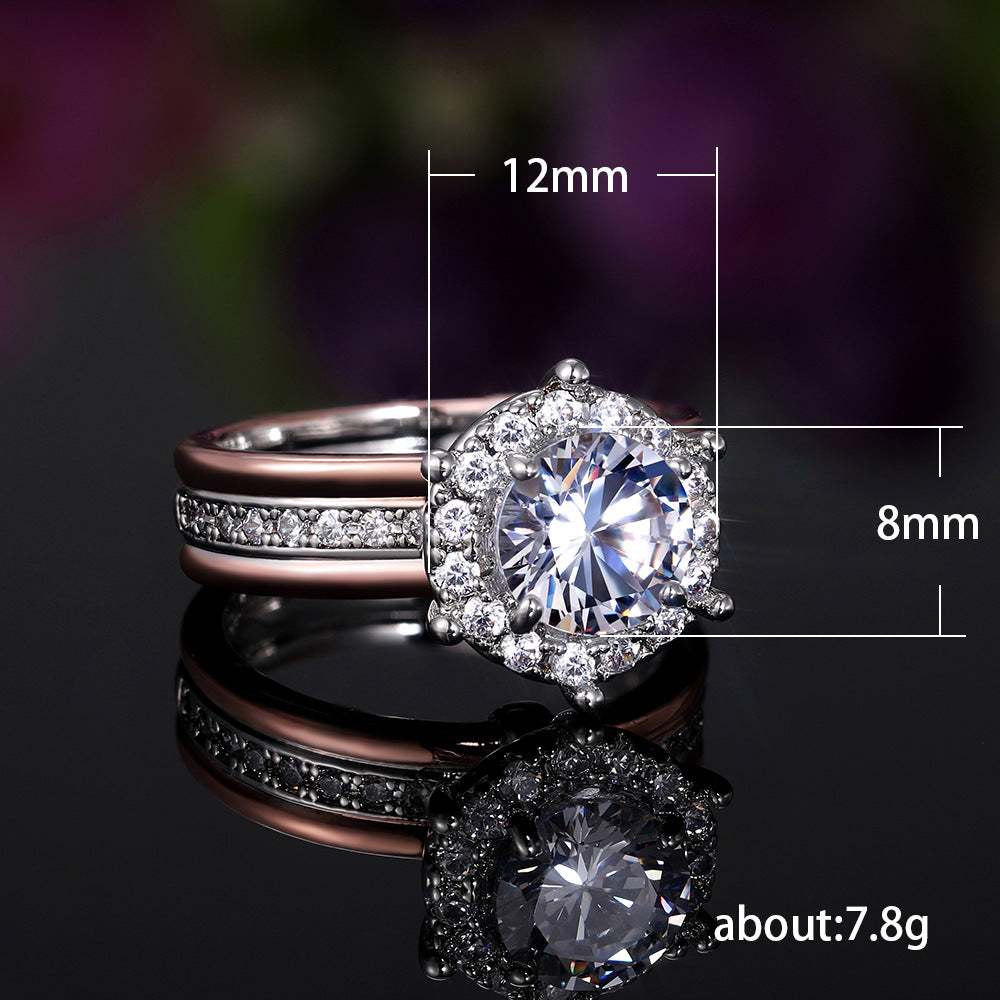 Celestia Radiant Dual Band Ring