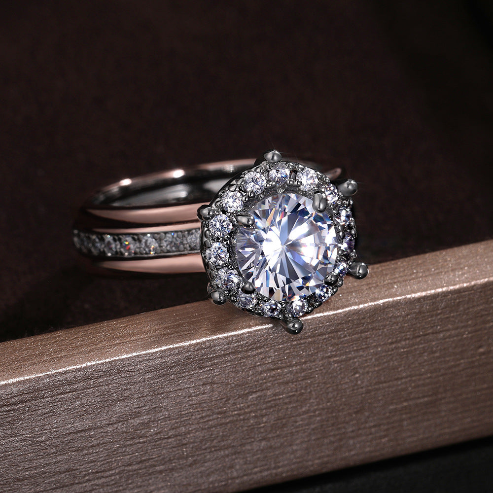 Celestia Radiant Dual Band Ring