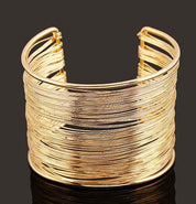 Golden Mirage Wire Bangle Cuff